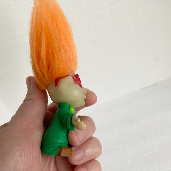 Vintage 1993 Burger King Kids Club IQ Troll Doll Glow In Dark - Picture 5 of 8